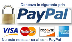 Doneaza in siguranta prin PayPal